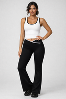 Comfynora Color Block Bell Bottom Set